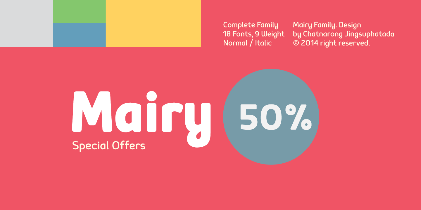 Mairy Regular Font preview
